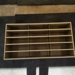 Steel Open File Cabinet Durham MFG Co  15 Slots  34" X 18"