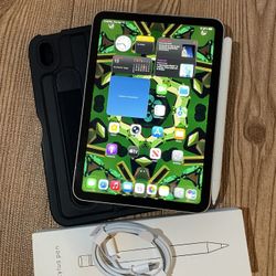iPad Mini 6th Generation 256GB Starlight Color with Pencil And Accessories