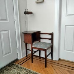 Table Chair Telephone Chat  Bench