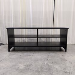 IKEA Black Open Shelf Media Console