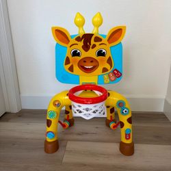 Giraffe Basketball Hoop & Soccer Goal Activity Center