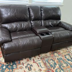 Rocking Love Seat Sofa Manual Recliner