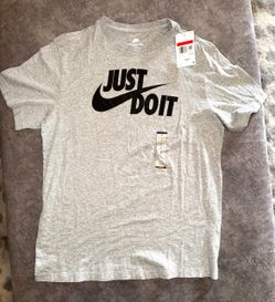 Nike Just Do It The Nike Tee Mens Large Gray