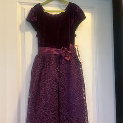 Purple Junior Lace Dress