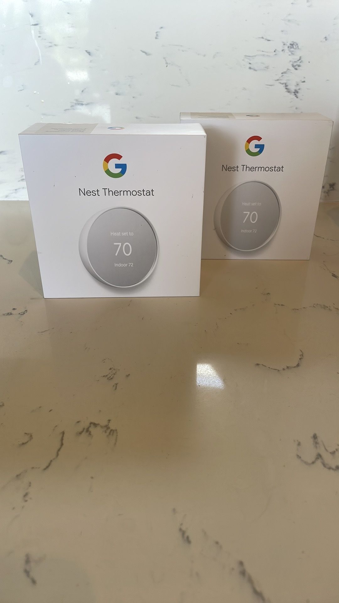 2 Google Nest Thermostats- Never Installed