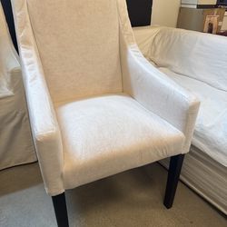 Covered White Chairs