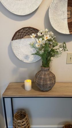 Brand New Set Of 2 Pottery Barn Faux Flower Bundle