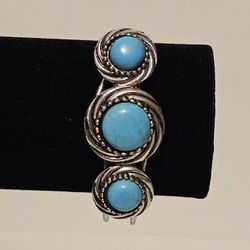 New Silver Turquoise bangle Bracelet 