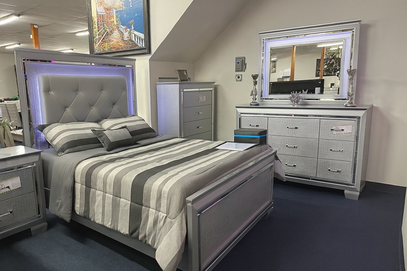 Silver Queen 4pc Bedroom Set