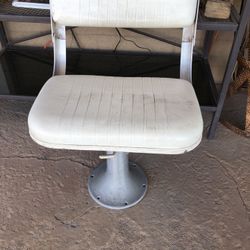 Folding Fishing Boat Chair With Telescoping Pedestal 