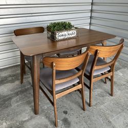 Table And 4 Chairs 