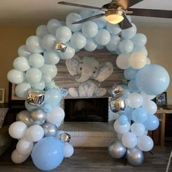 Blue Baby Shower Arch