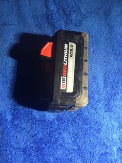 Milwaukee High OUTPUT 8.0 battery! Great weight.. only 80 tomorrow ☀️☀️☀️