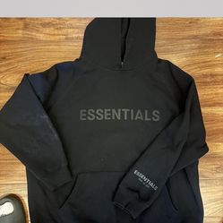 Black Essentials Hoodie