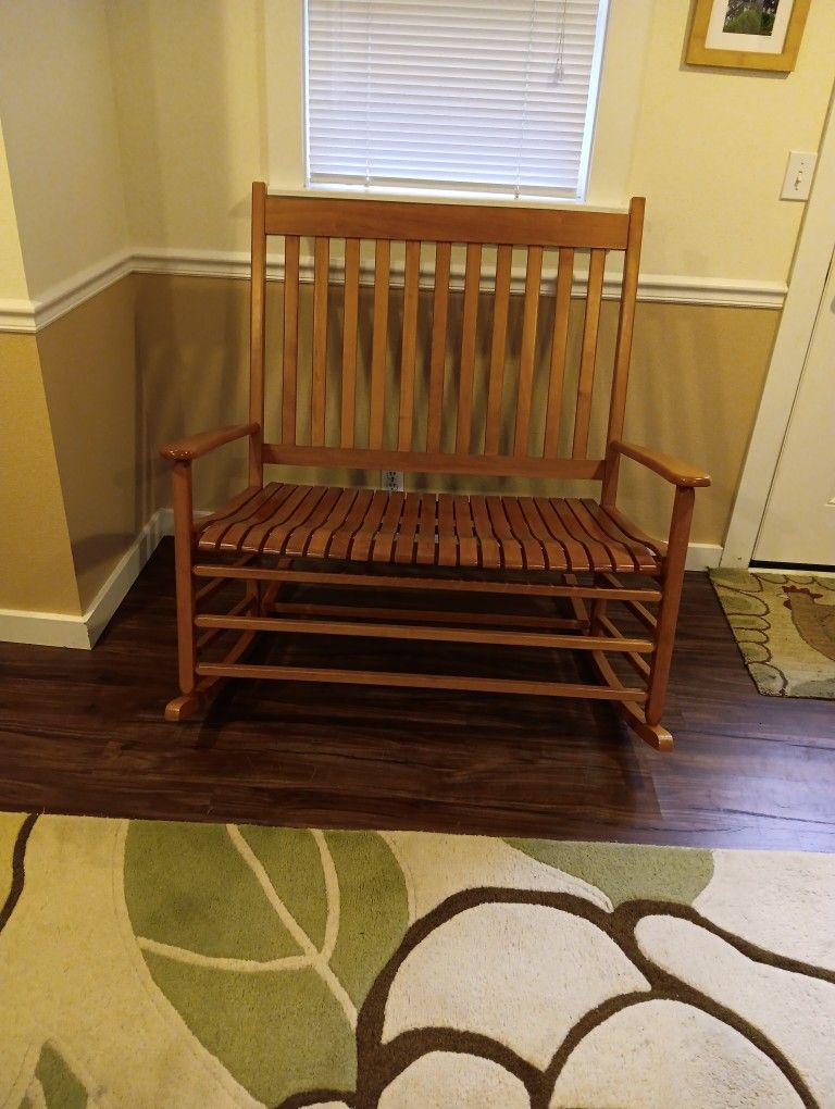 Double Rocking Chair, Beech