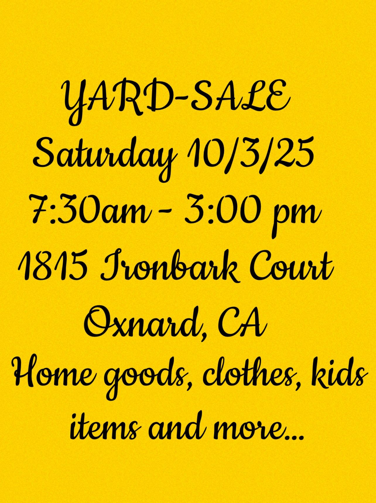 YARD-SALE