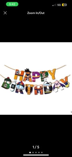 Dragon Ball Z Birthday decor