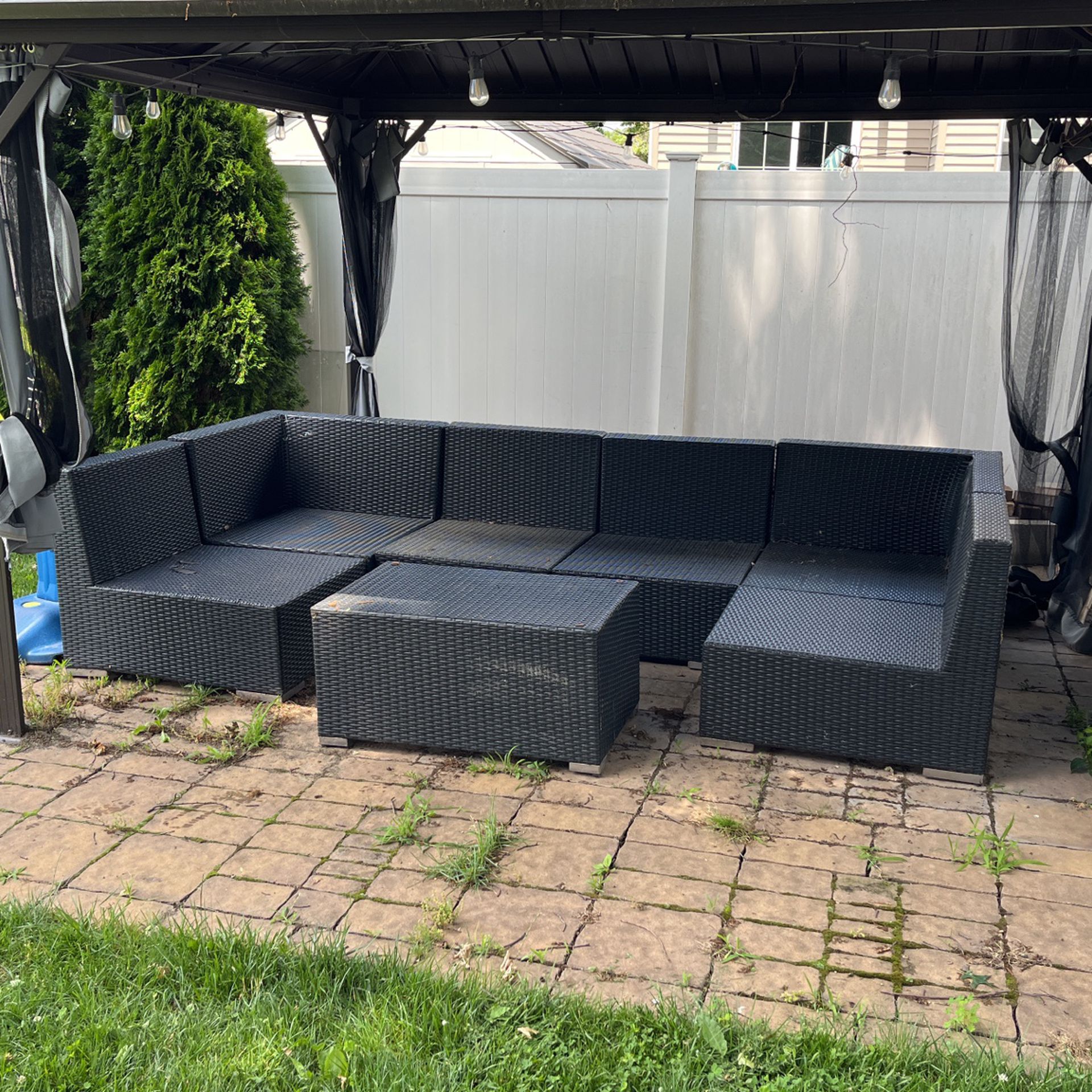 Outdoor Sectional 7 Piece Set