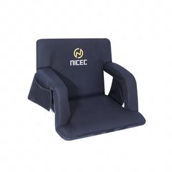 Stadium Seats, Bleacher Chairs, 5 Reclining Positions Waterproof Cushion, Upgraded Ultralight, Foldable, Extra Thick Padding Shoulder Straps