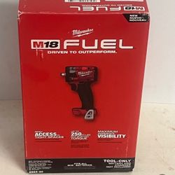 Milwaukee New 3/8” Compact Impact Wrench 18M Fuel Brushless