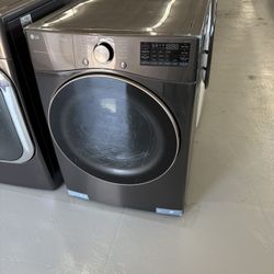 LG 7.8 cu. ft. Dual Invert Heat Pump ventless Electric Dryer with DirectDrive Motor, AI Sensor Dry in Black Stainless Steel