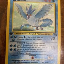 Pokemon Articuno 1st Edition Fossil 2/62 Holo Rare LP 🧊
