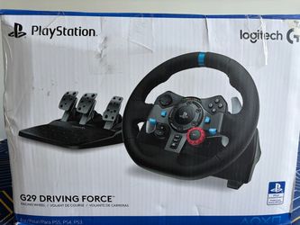 Logitech G29 Driving Force Racing Wheel with dell monitor 24 inch