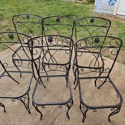WROUGHT IRON CHAIRS 