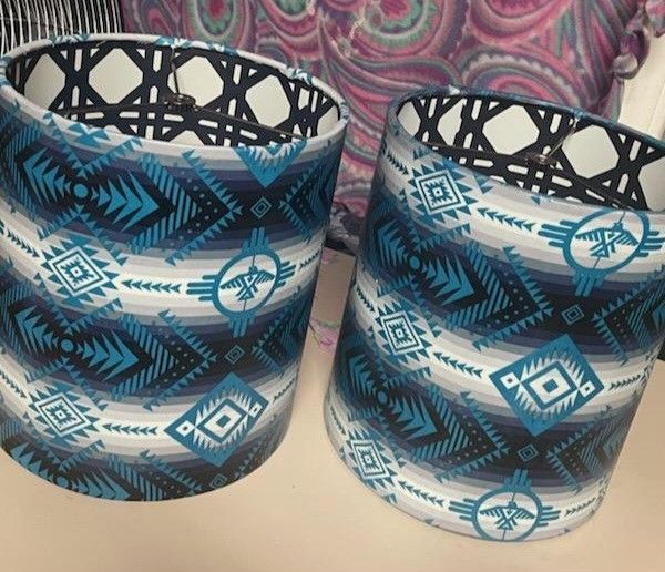 Custom Covered Matching Lamps & Shades