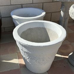 New Flower Pots Made Out Of Cement Perfect Gift 