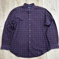 Polo Ralph Lauren men's classic fit long-sleeve cotton plaid button-down shirt