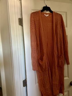 Orange Cardigan $9