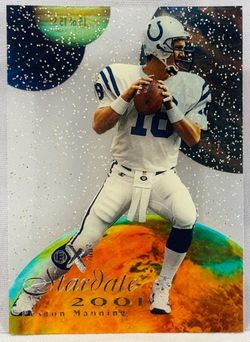 1998 SkyBox E-X2001 Peyton Manning Stardate 2001 Rookie Insert Card 15 of 15 S