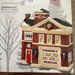 Ceramic Firehouse Number Five