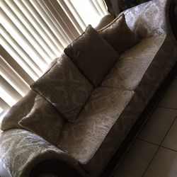 3 Set Sofa Chair Family Set Detail Cleaning Only Brand New But Used Currently Moving 