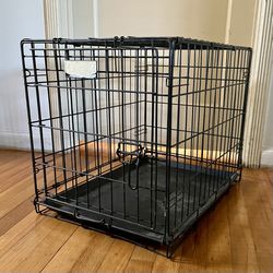Small Wire Dog Crate 24” x 19” x 18”
