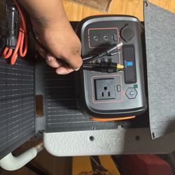 Solar Panel And Power Camping Station $225