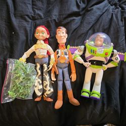 Large talking Toy Story toys Buzz Lightyear Woody & Jessie