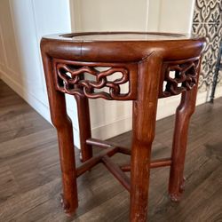 Wood Carved Table/stool Solid Wood 