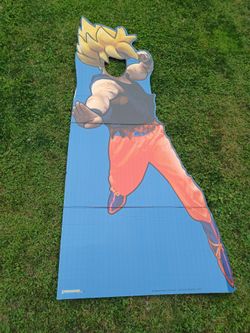 6ft goku cardboard cutout WITH FACE CUT OUT for personal pics