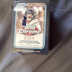 Football Topps Chrome 2024 Nfl One Prism And Four Exclusive Refractors Per Box