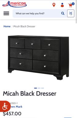 Black dresser