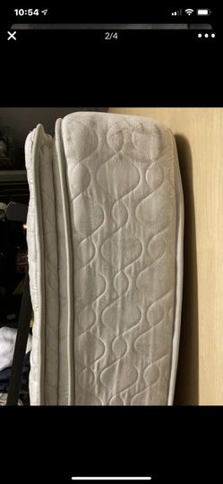 Ca King mattress with box spring and metal frame