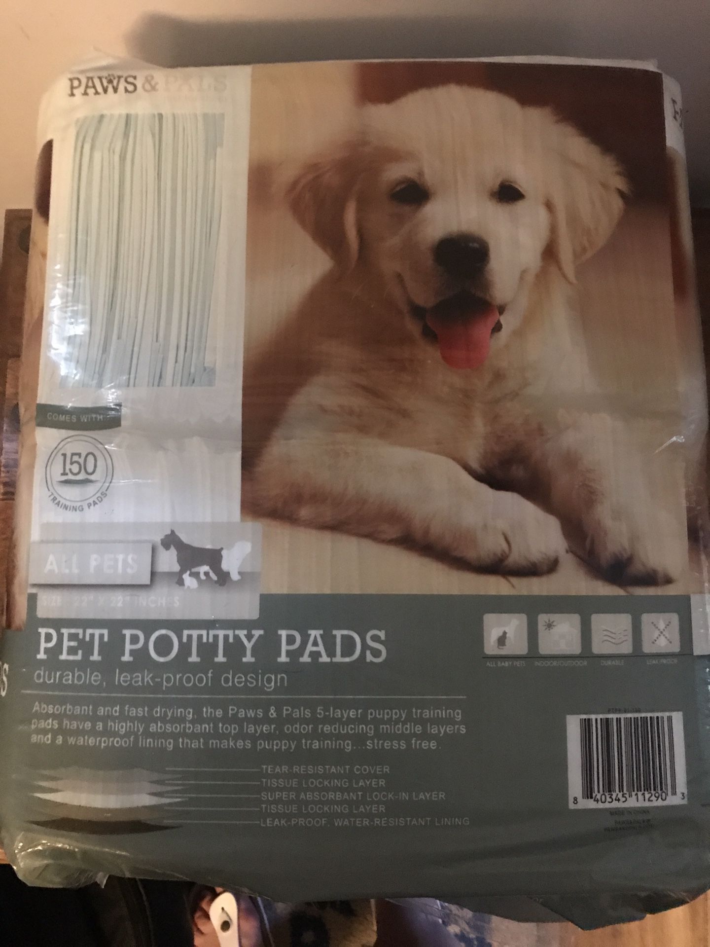 Pet puppy pee pads