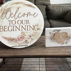 Wedding Event Signs. 