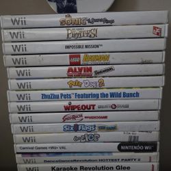 Wii Games- Bundle of 20 Games  for $60