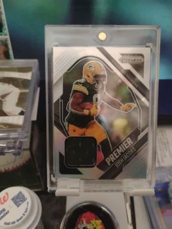 Josh Jacobs Panini Prizm Premier Relic Card