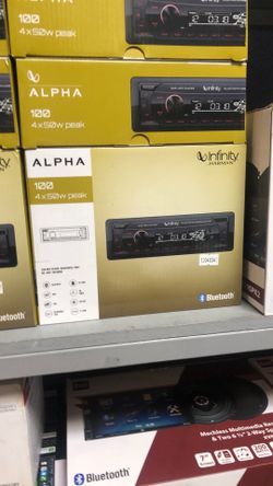 Infinity alpha single Din stereo on sale for 59.99