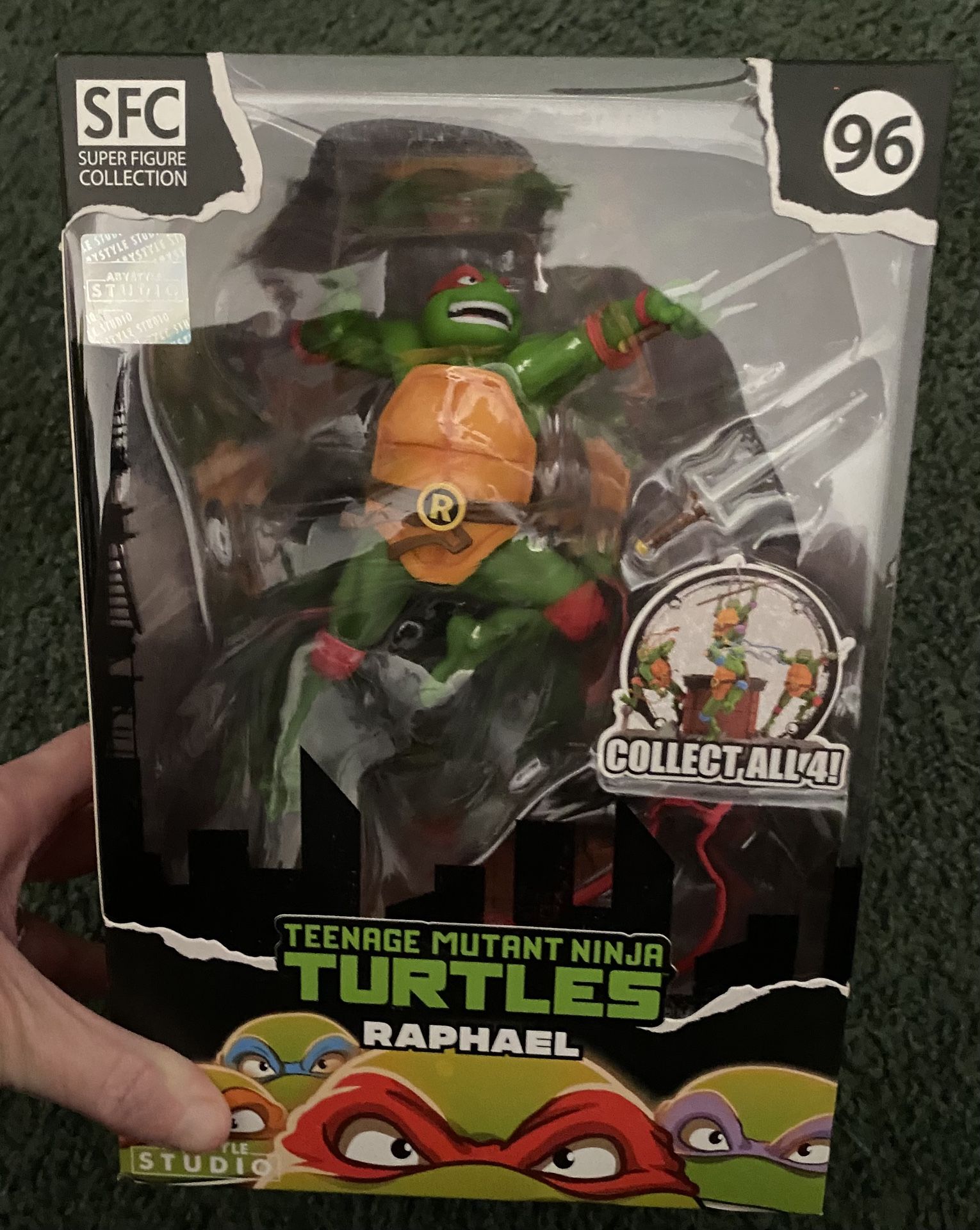 TEENAGE MUTANT NINJA TURTLES RAPHAEL FIGURE SUPER FIGURE COLLECTION 