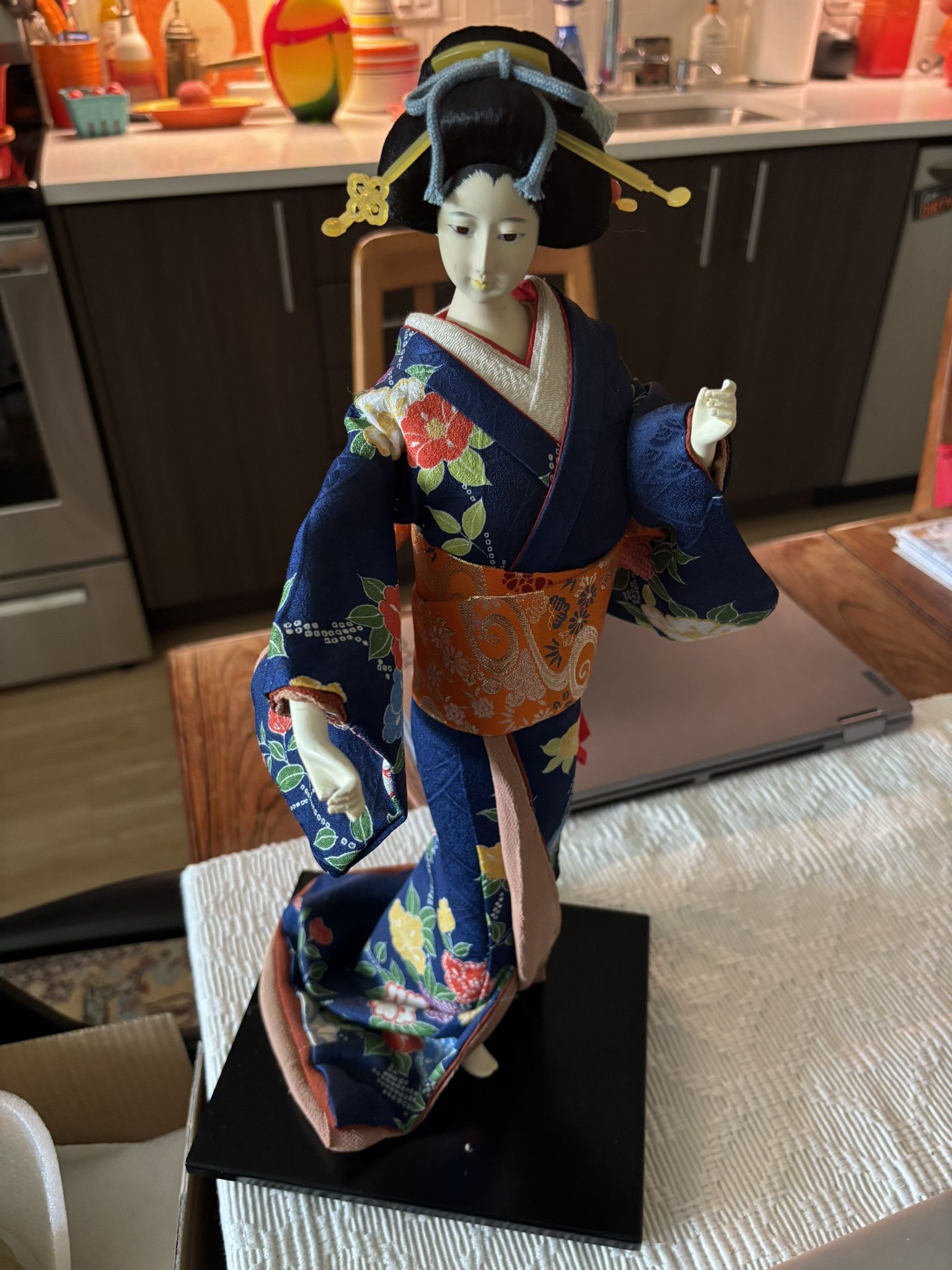 Geisha Doll On Stand